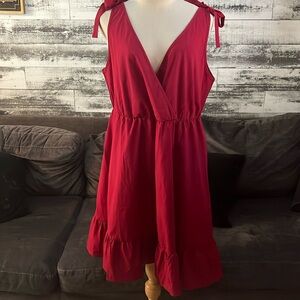 Shein Curve deep tone reddish dress.